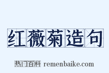 红薇菊造句是什么意思的图片